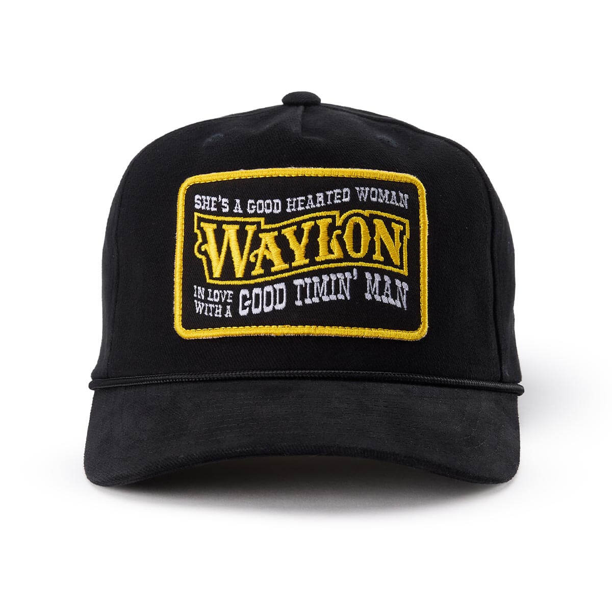 Seager x Waylon Jennings Good Hearted Woman Snapback Black