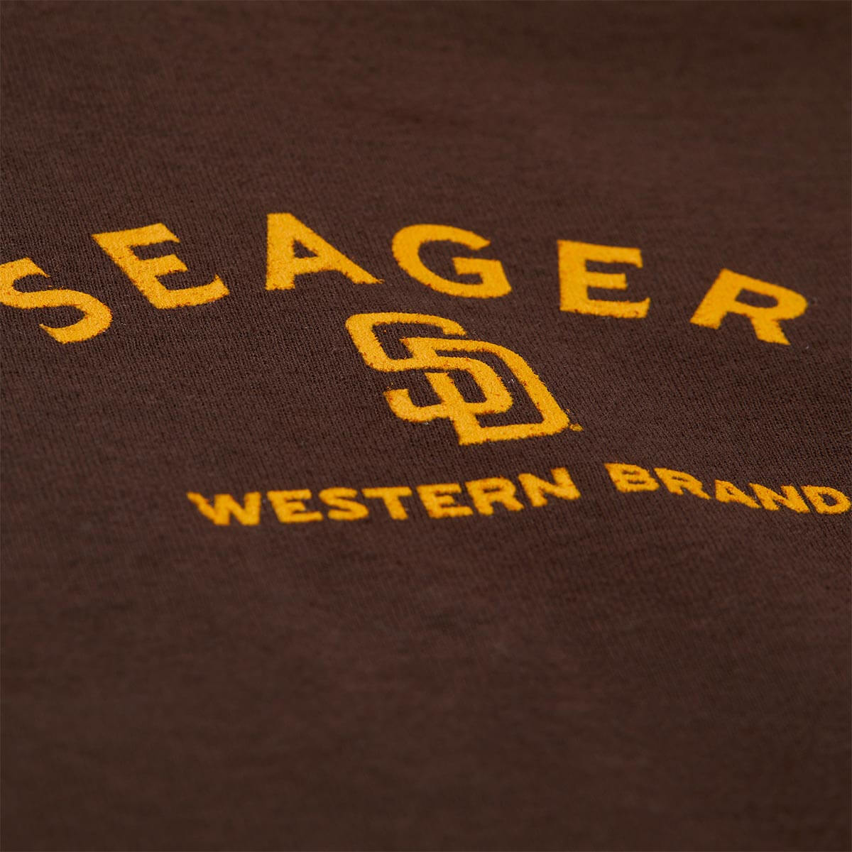 Seager x Padres Logo Tee Brown