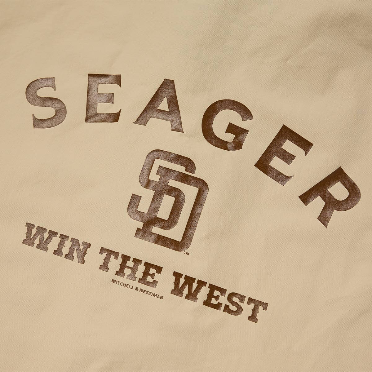 Seager x Padres Win the West Coaches Hoodie Khaki