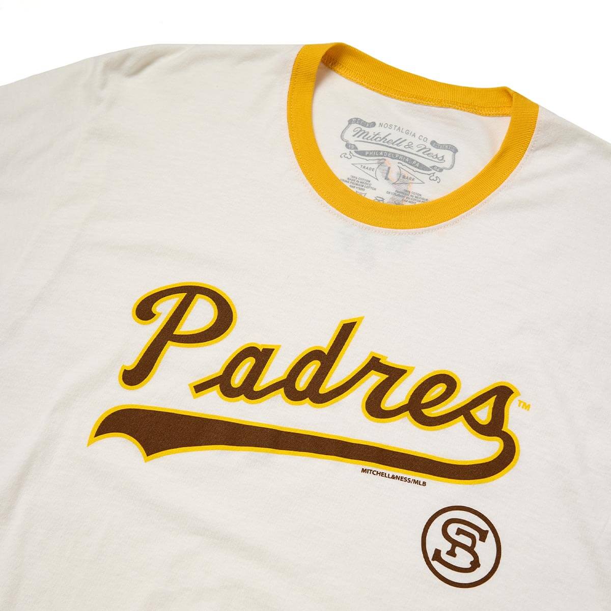 Seager x Padres Win the West Ringer Tee Vintage White