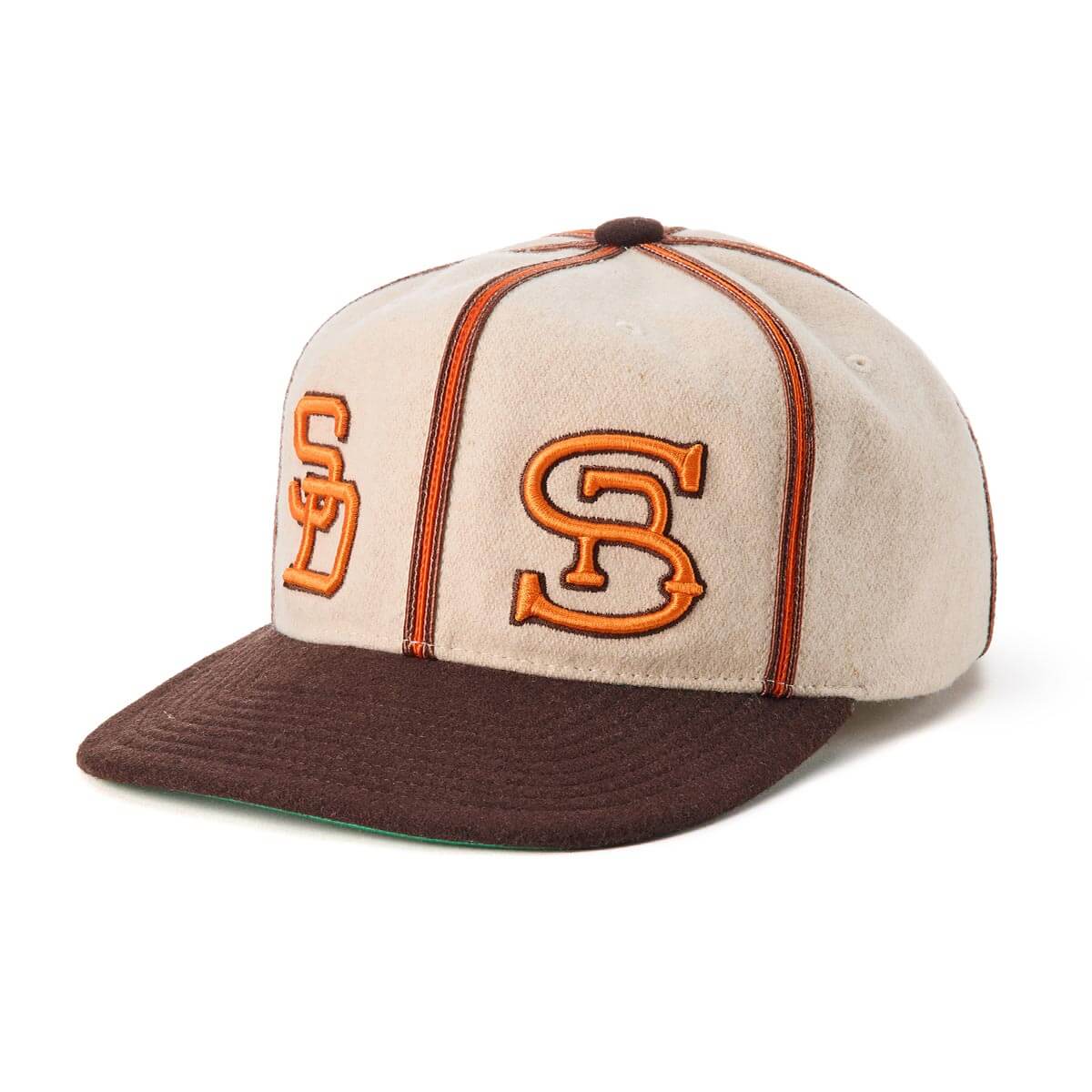 Seager x Padres Vintage Melton Strapback Cream/Brown