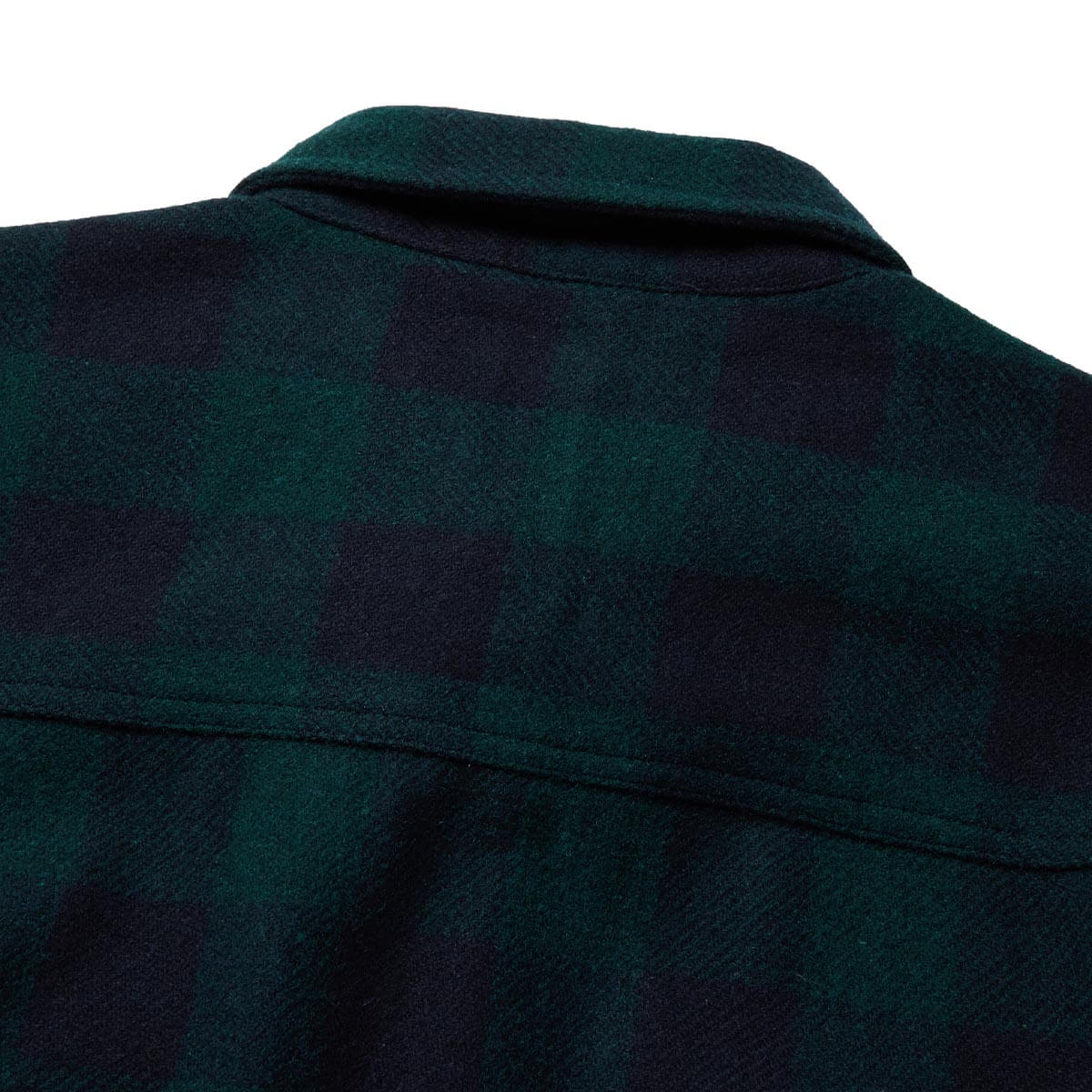 Thick Cut Heavyweight Flannel Dark Blue Green