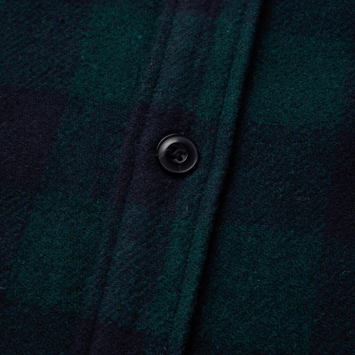 Thick Cut Heavyweight Flannel Dark Blue Green
