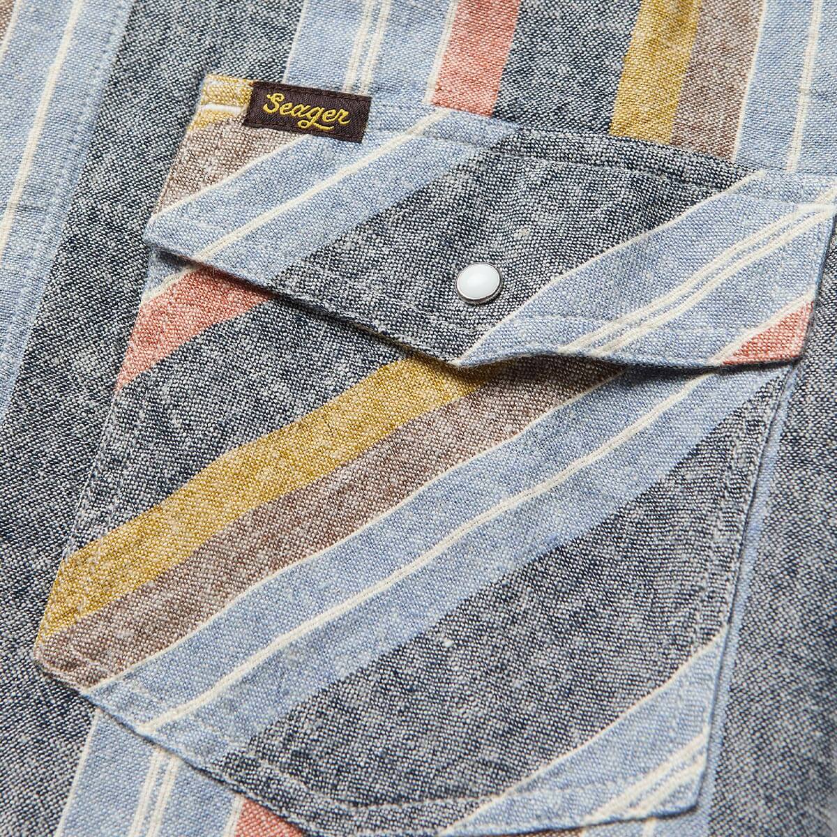 Whippersnapper S/S Shirt Washed Stripe Navy – Seager Co.
