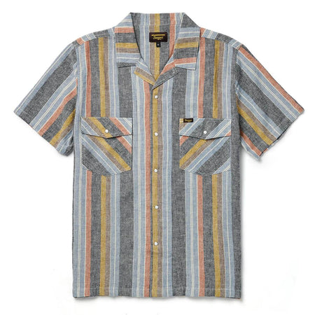 ロージーモンスターwhip pocket rugger shirt Whippersnapper S/S Shirt Washed Stripe Navy – Seager Co.
