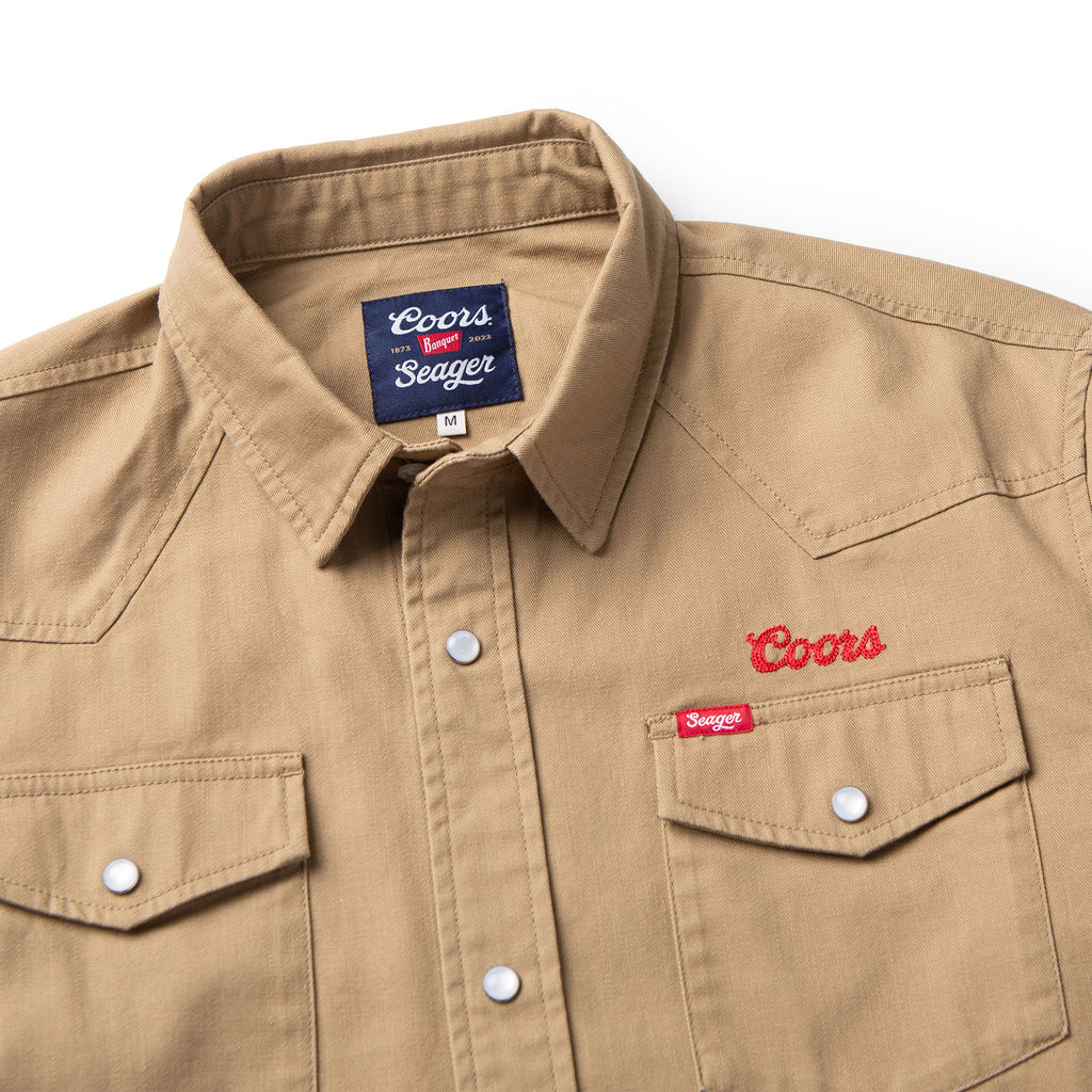 Seager x Coors Banquet Reagan Denim Pearl Snap