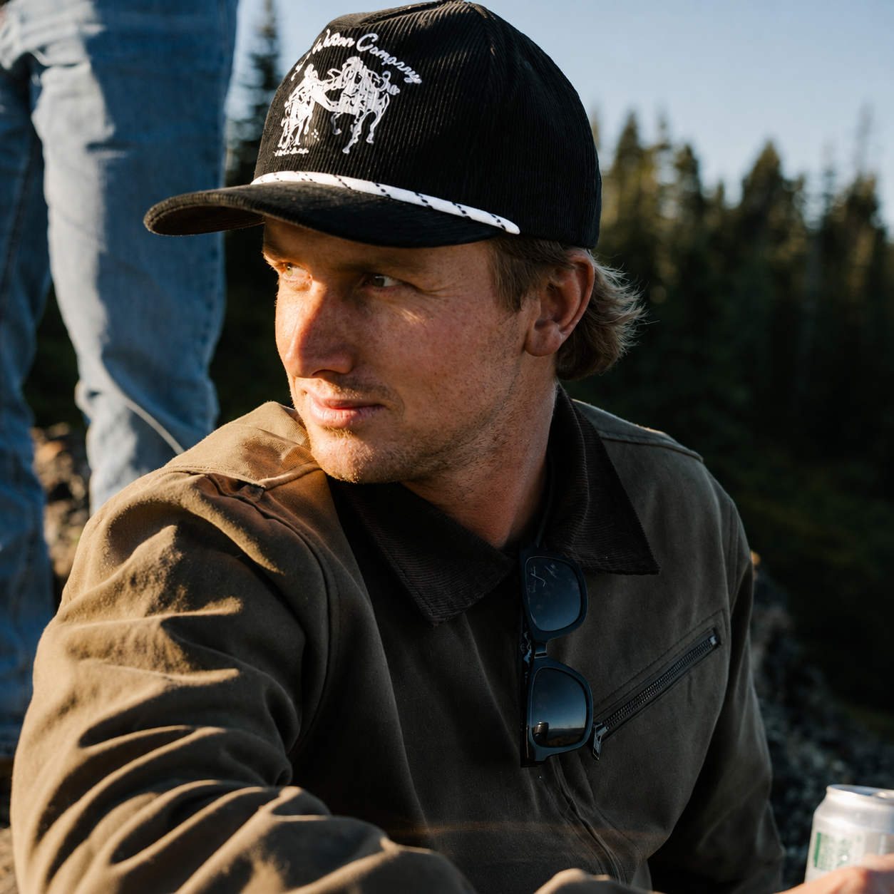 Los Rios Corduroy Snapback Black
