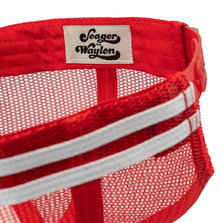 Seager x Waylon Jennings Flying W Snapback Red – Seager Co.