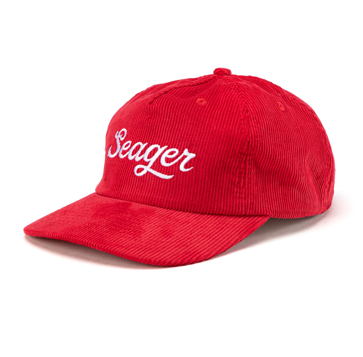 Big Red Corduroy Snapback | Seager Co.