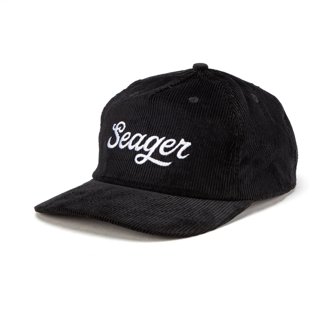 Big Black Corduroy Snapback | Seager Co.