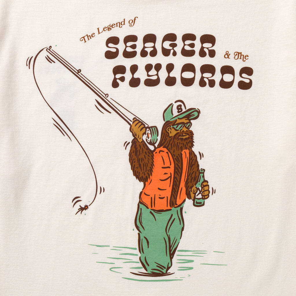 Seager x Flylords Legend Fly Tee Cream