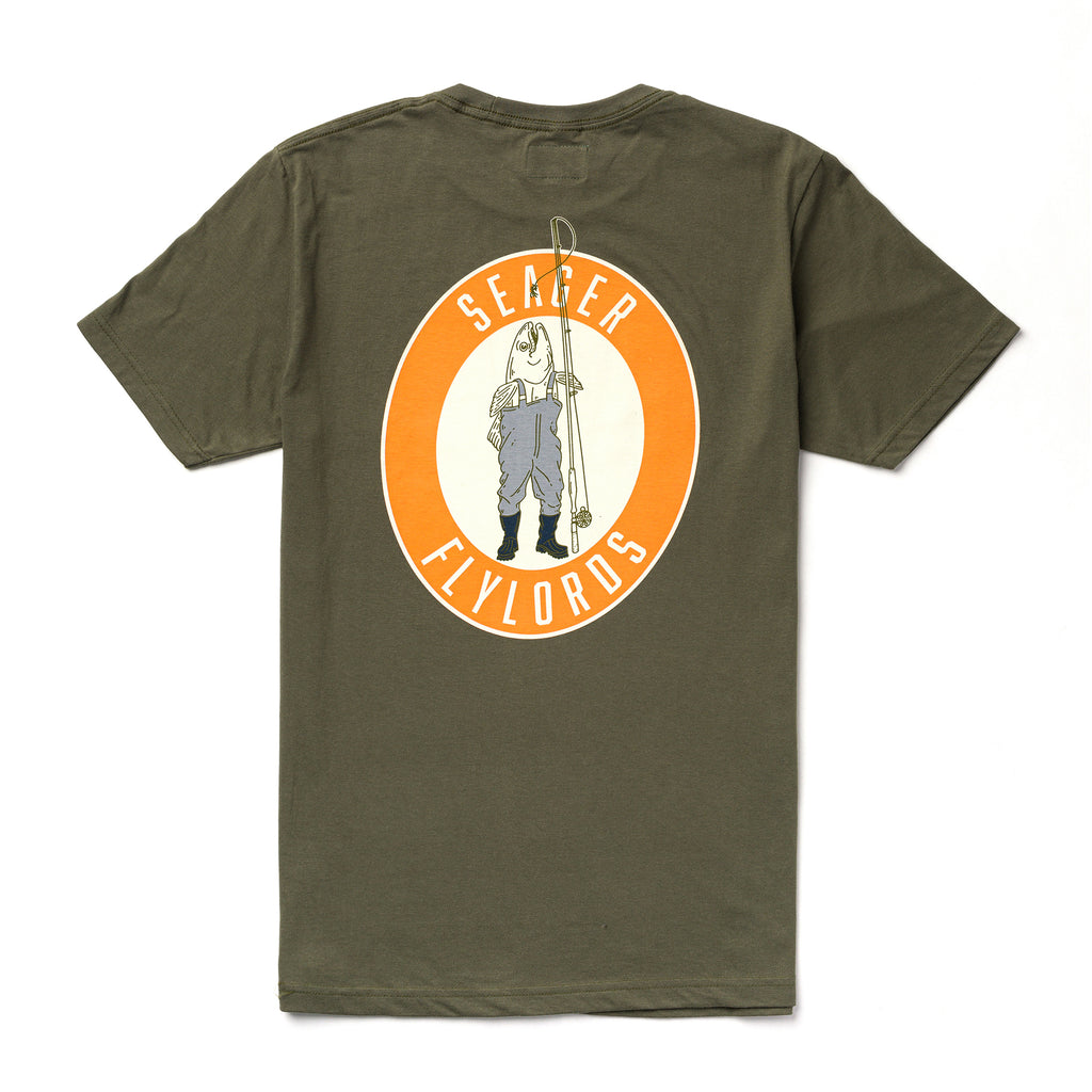 Seager x Flylords Wader Tee Military Green