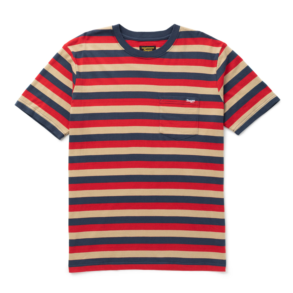 Canyon Stripe Crew Red/Blue