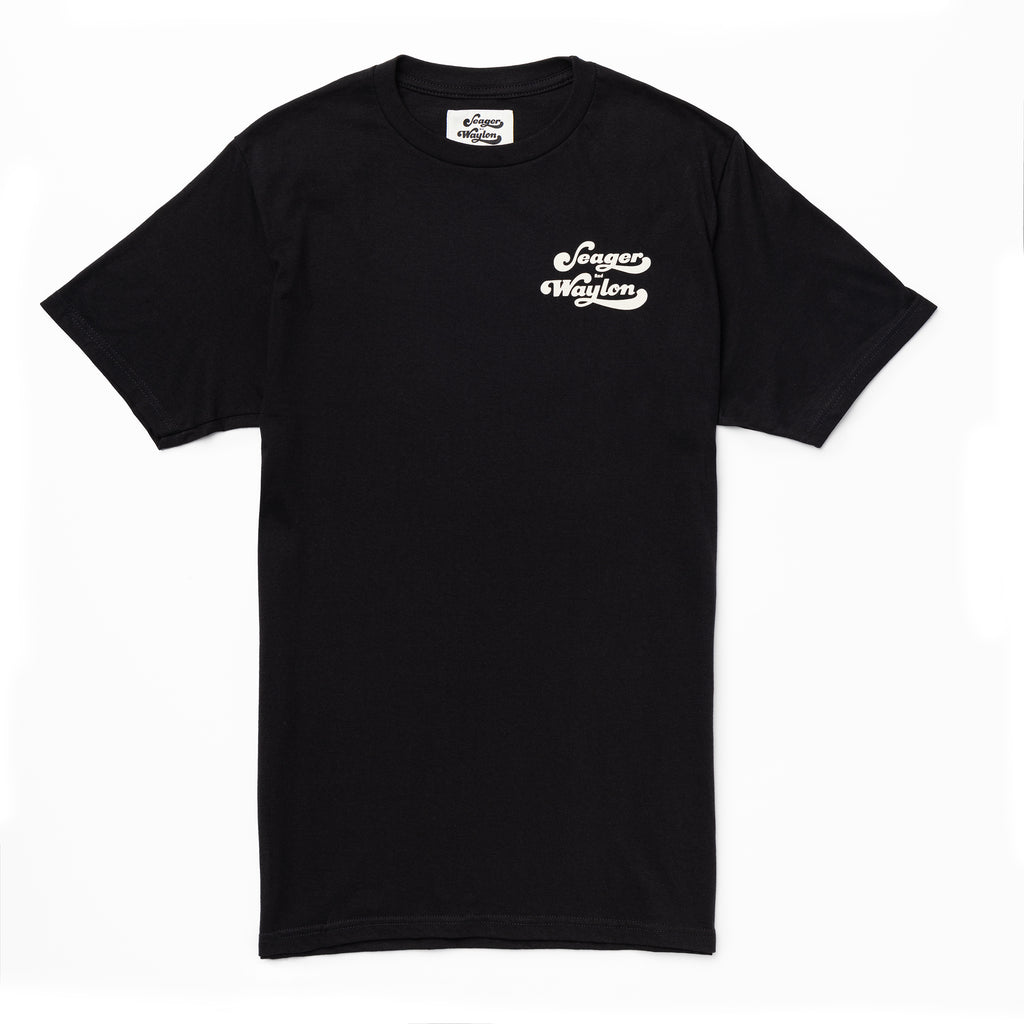 Seager x Waylon Jennings Backstage Tee Black