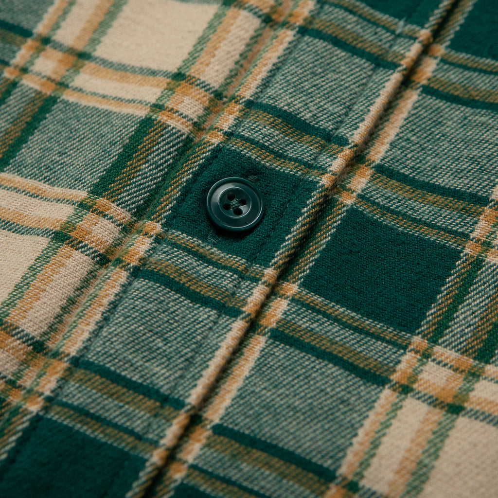 Calico Flannel Cream/Forest