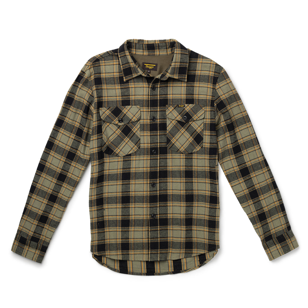 Calico Flannel Black/Olive