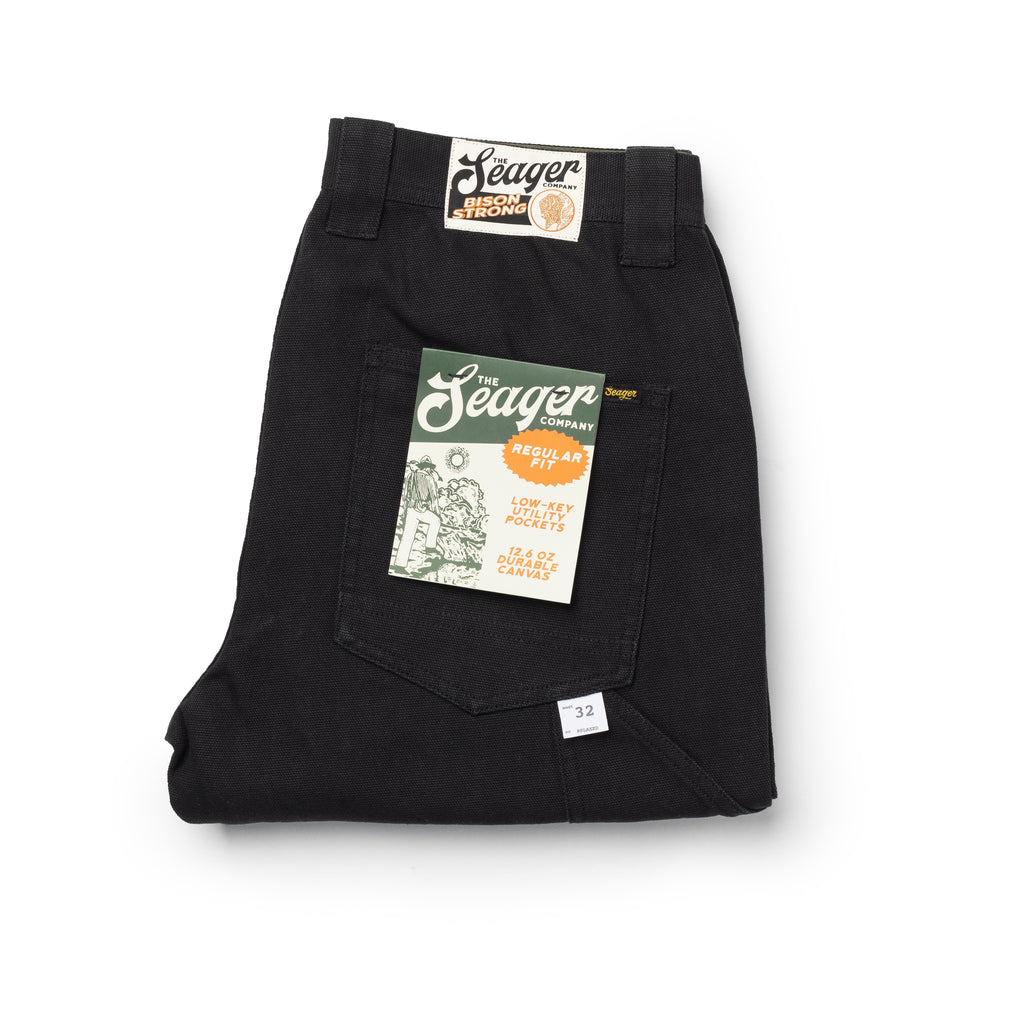 Bison Canvas Pant Regular Fit Black