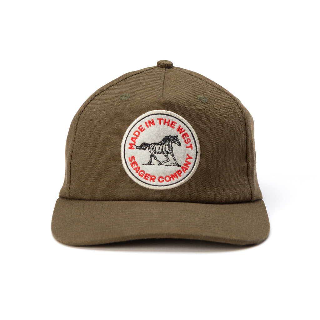 Quarter Hemp Snapback Olive
