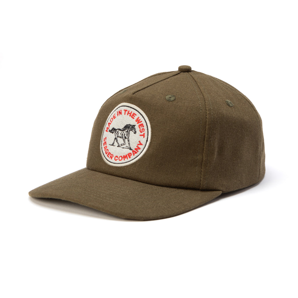Quarter Hemp Snapback Olive