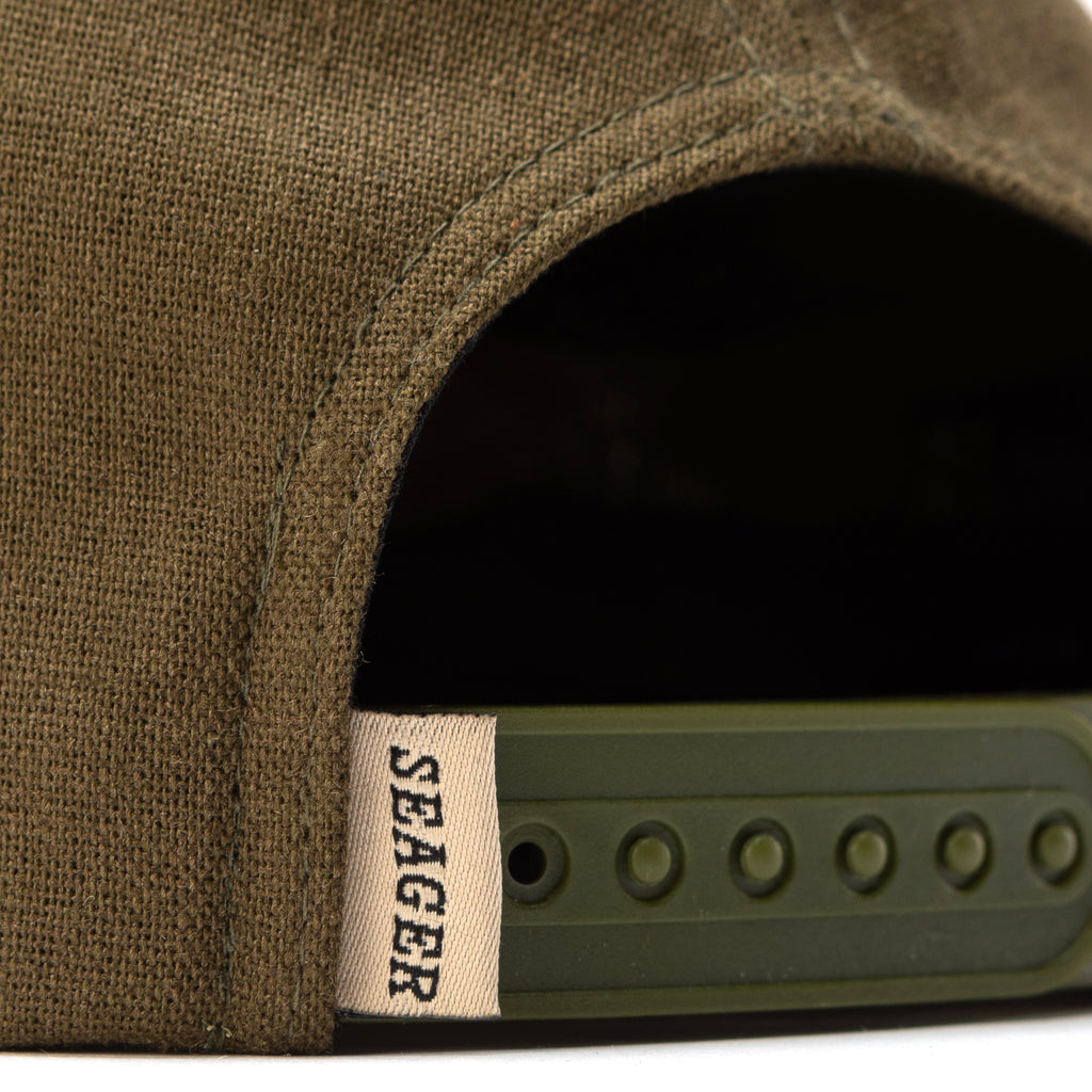 Quarter Hemp Snapback Olive