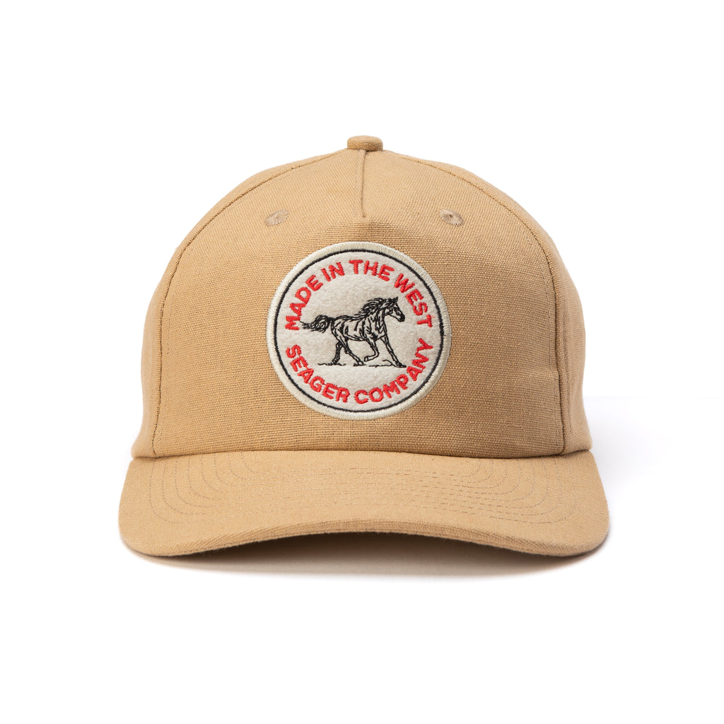 Quarter Hemp Snapback Tan