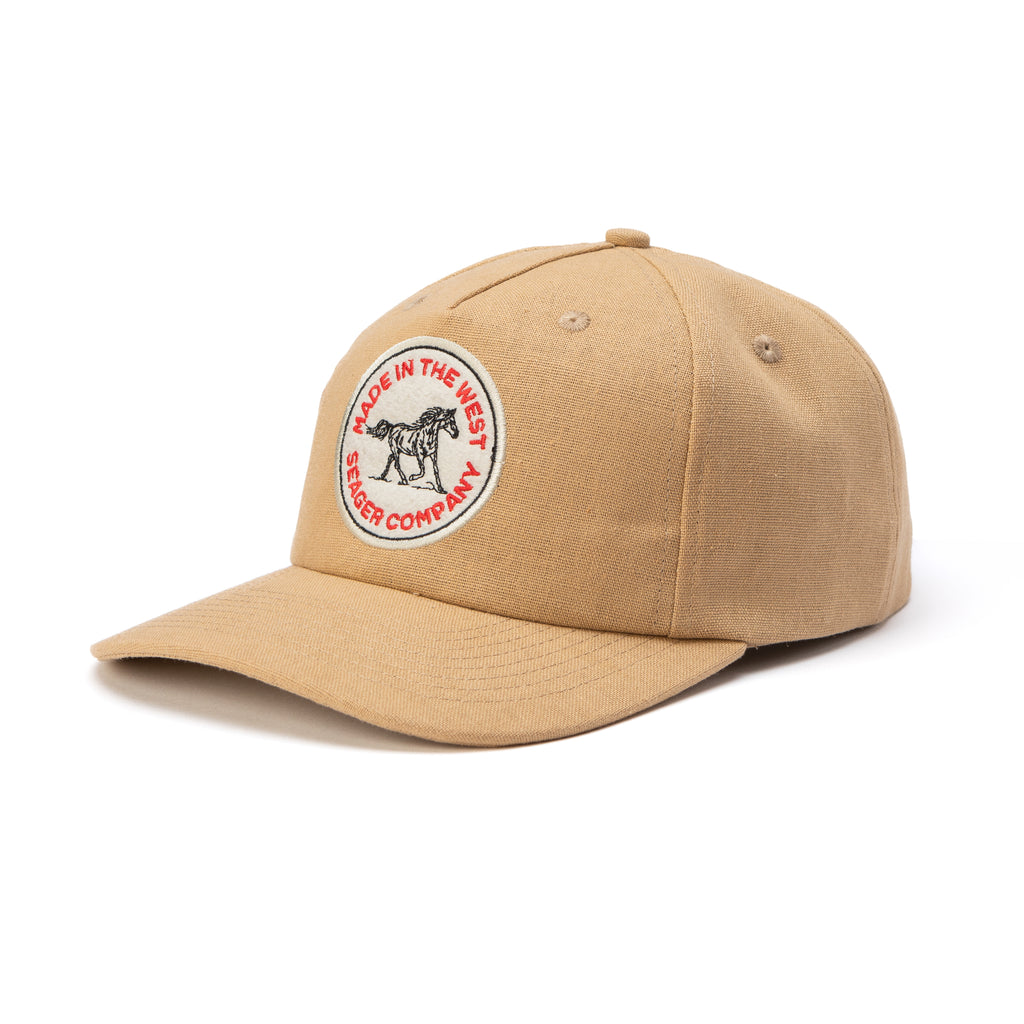 Quarter Hemp Snapback Tan