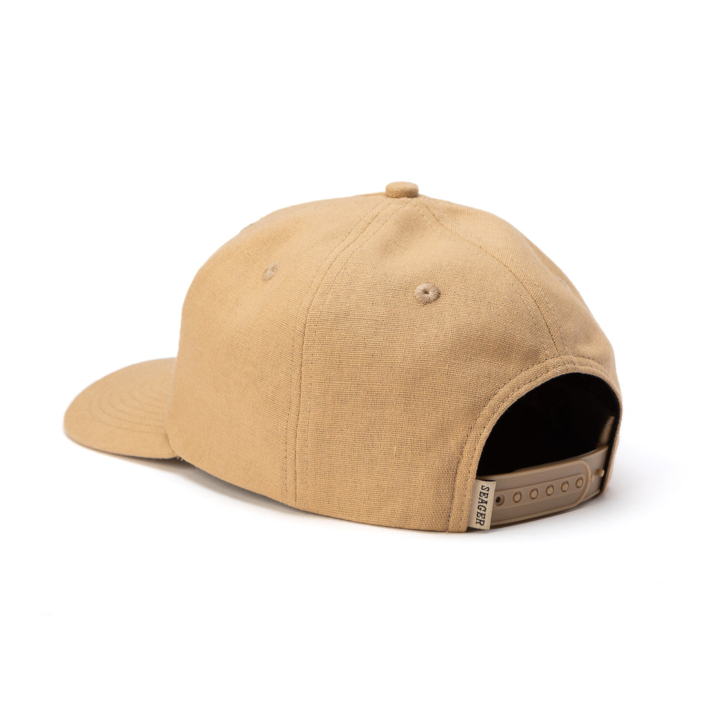 Quarter Hemp Snapback Tan
