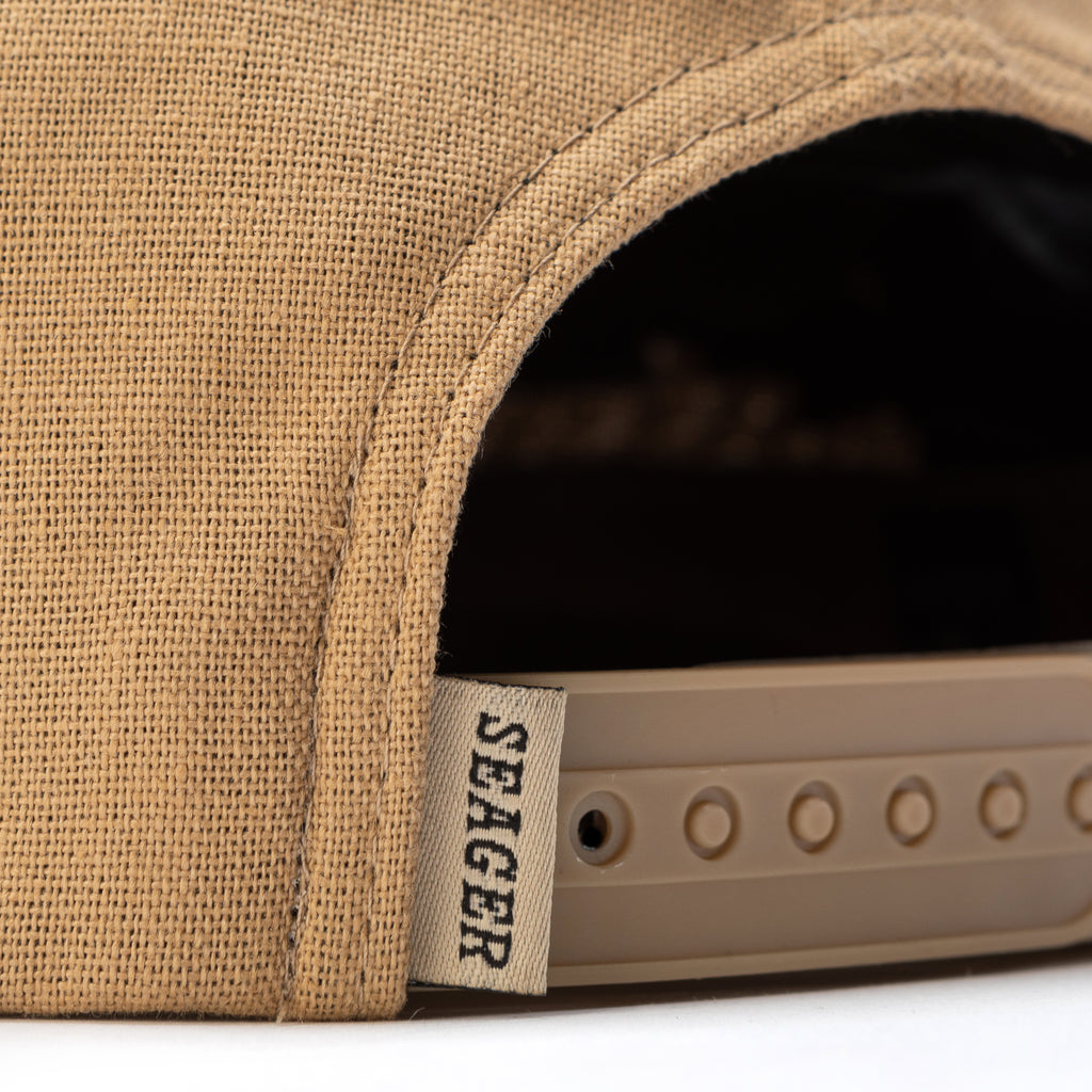 Quarter Hemp Snapback Tan
