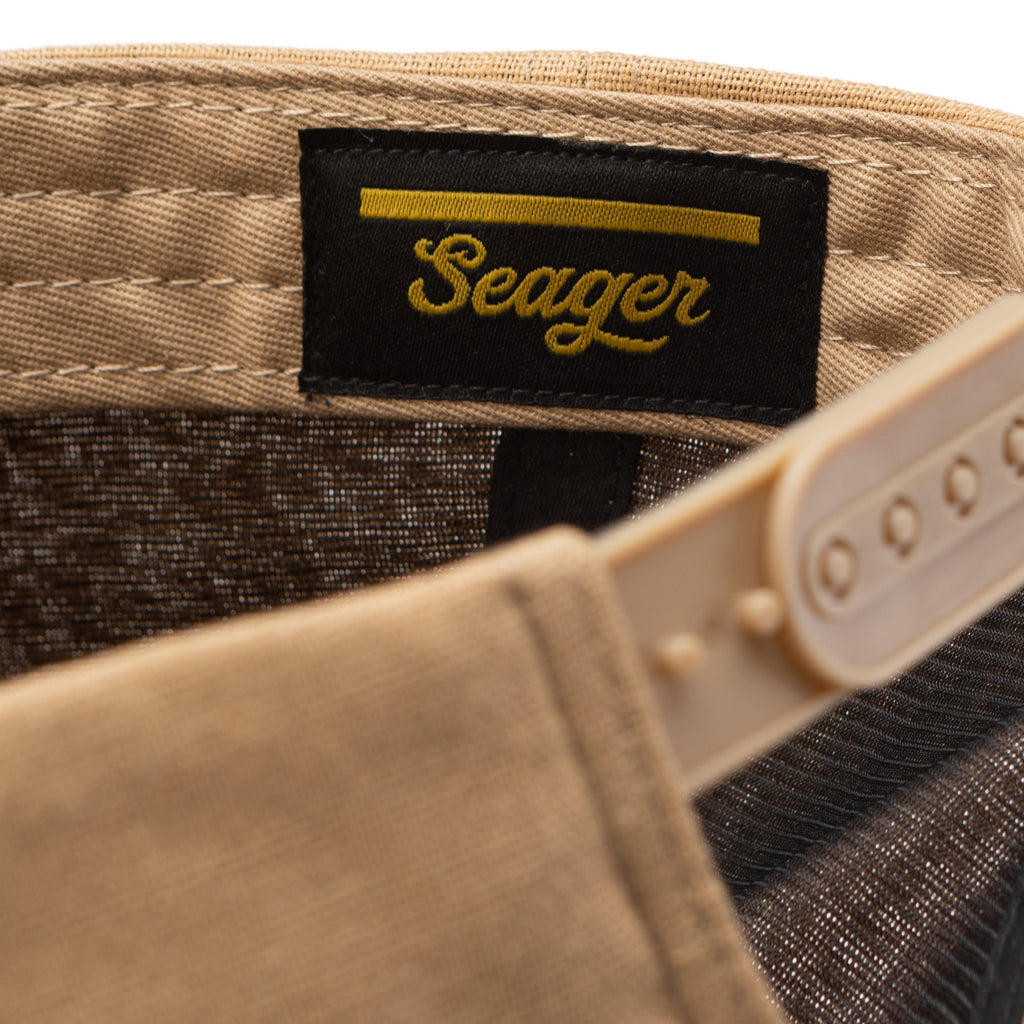 Quarter Hemp Snapback Tan