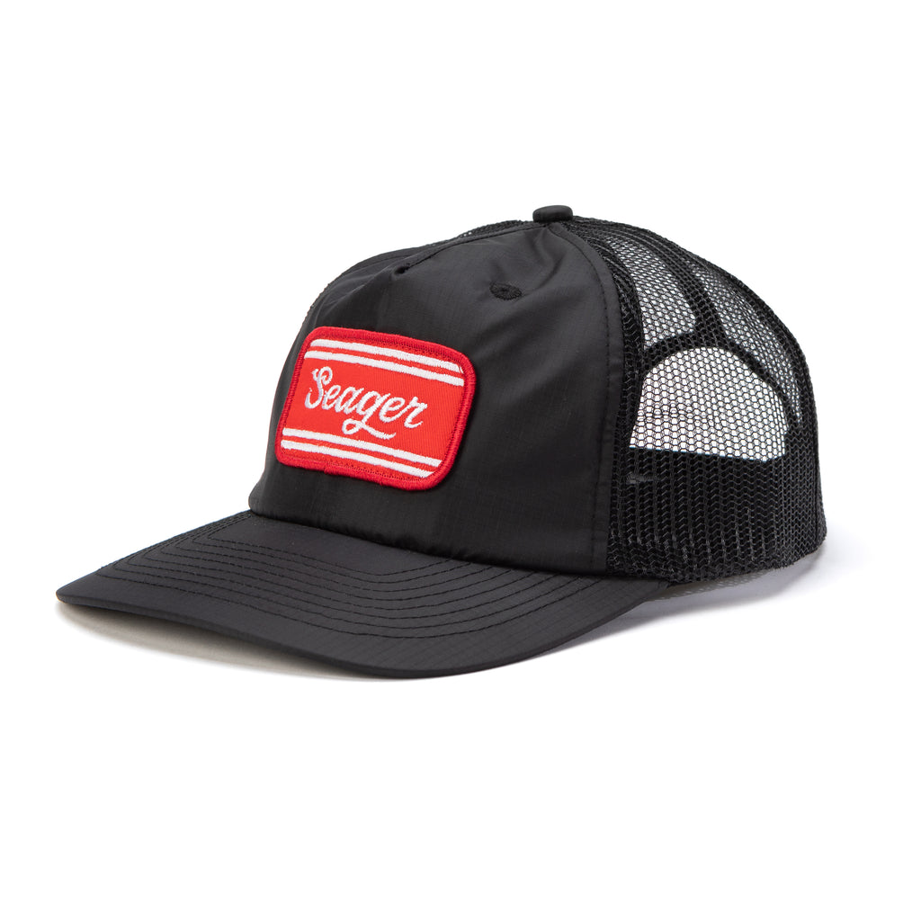 Whitewater Nylon Mesh Snapback Black