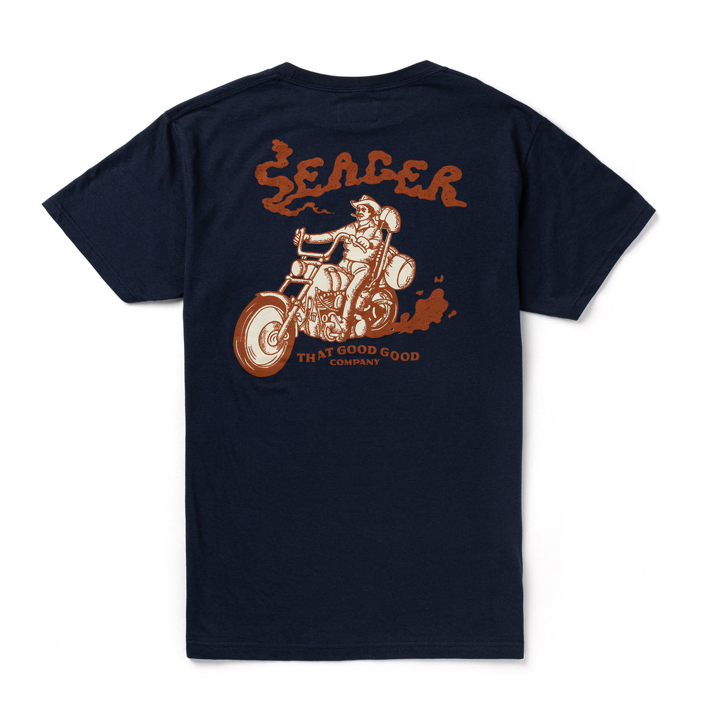 Burnout Tee Navy