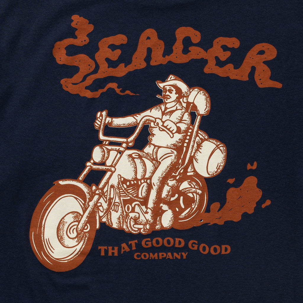 Burnout Tee Navy