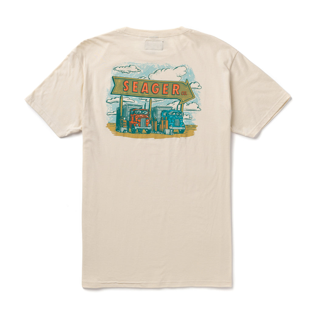 Seager Truck Stop Tee Cream