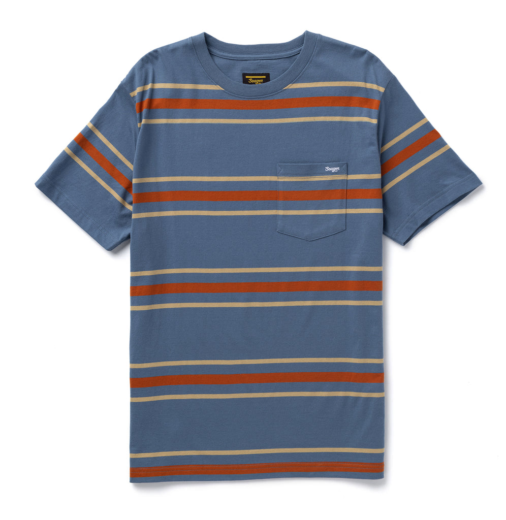 Canyon Stripe Crew Rust/Blue