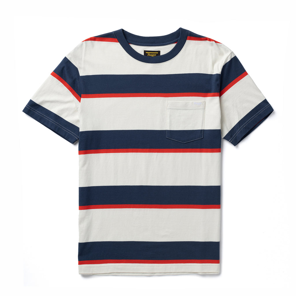 Canyon Stripe Crew White/Navy