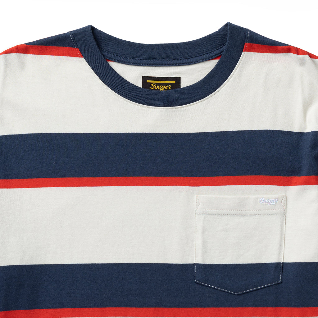 Canyon Stripe Crew White/Navy