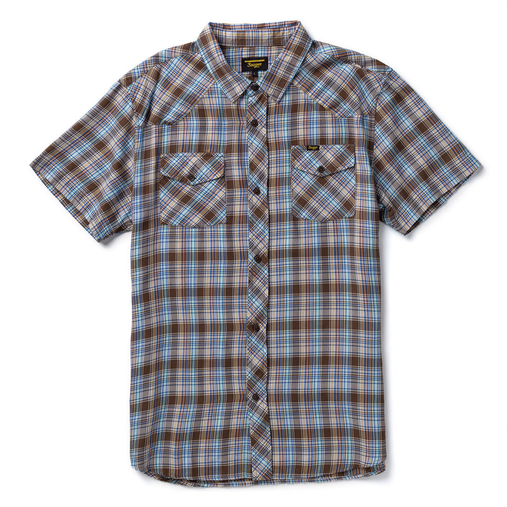 Amarillo S/S Shirt Brown/Rust Plaid