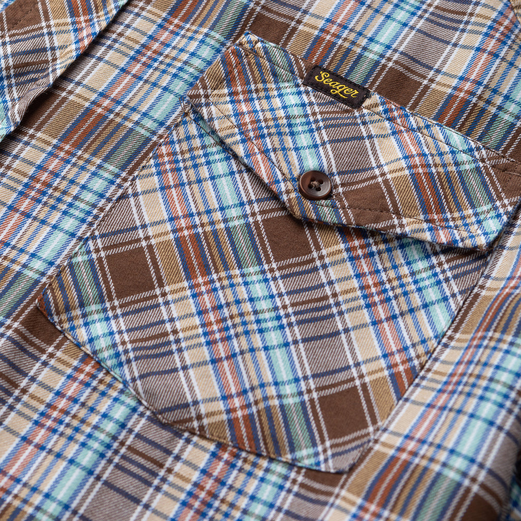 Amarillo S/S Shirt Brown/Rust Plaid