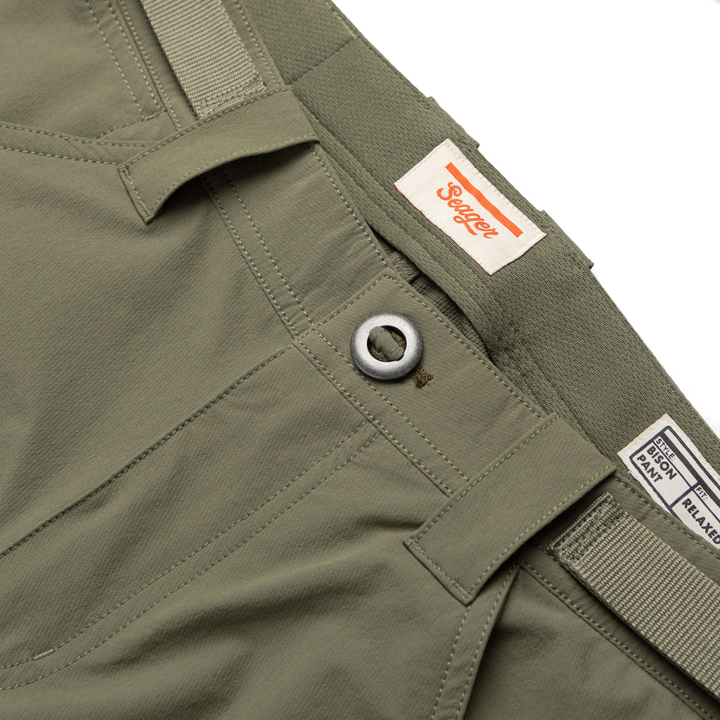 Bison Tech Trail Pant Military Green