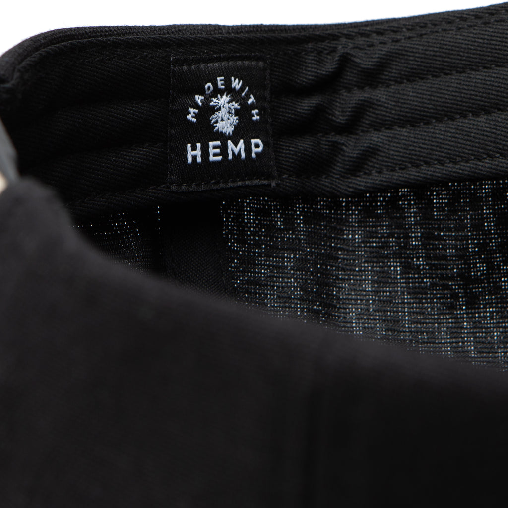 Avalon Hemp Snapback Black