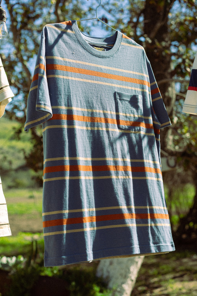 Canyon Stripe Crew Rust/Blue