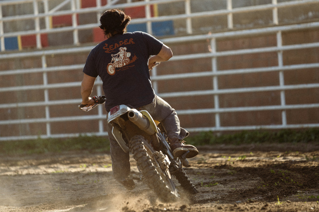 Burnout Tee Navy