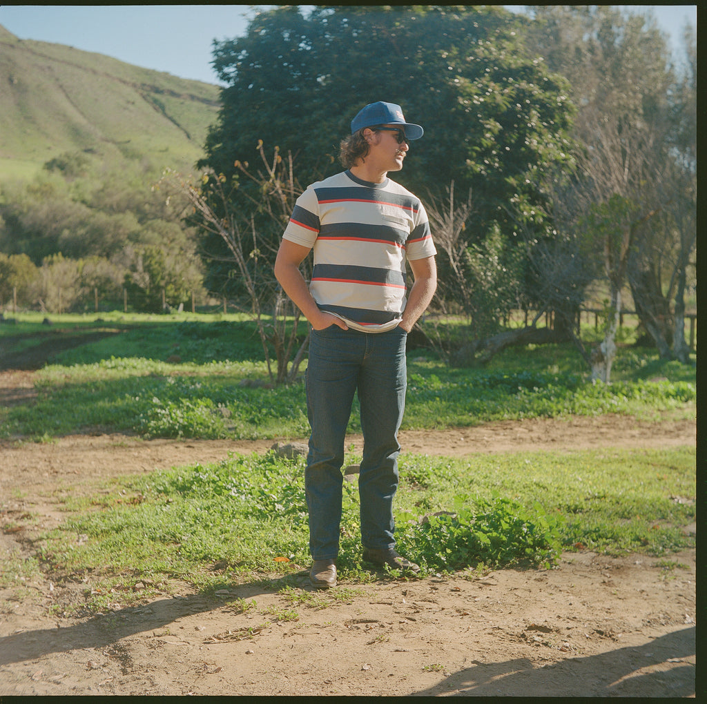 Canyon Stripe Crew White/Navy