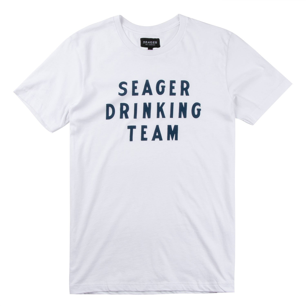 Seager Drinking Team Tee Vintage White