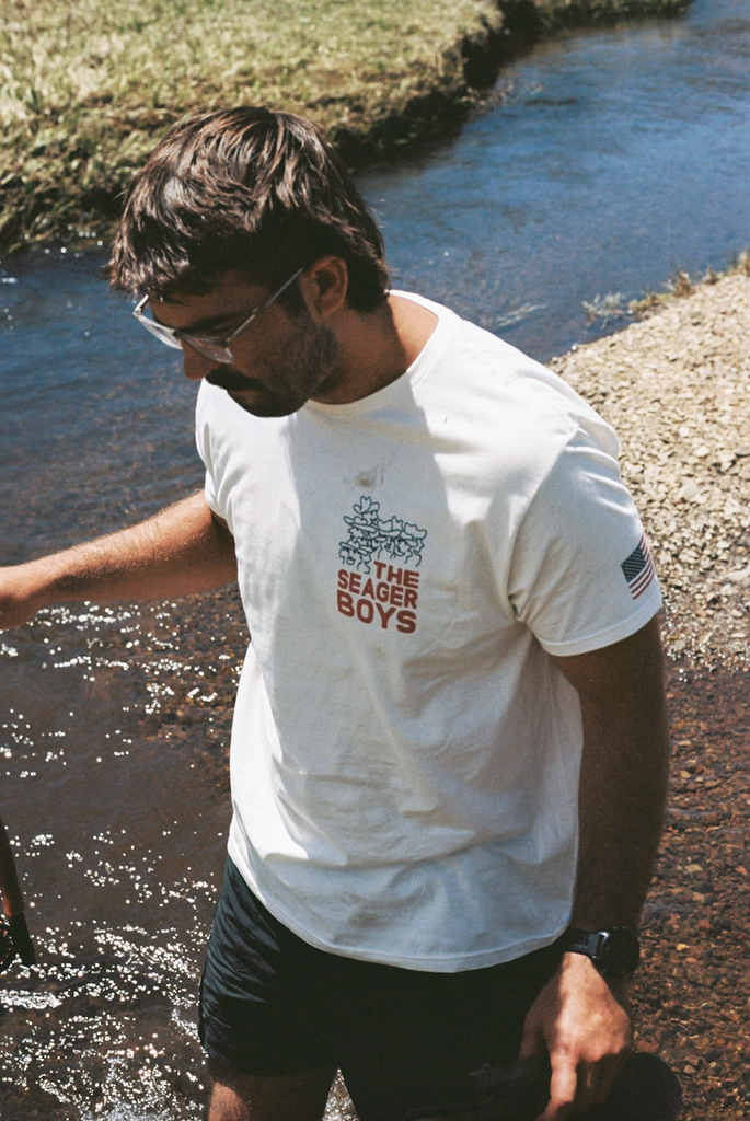 Seager Boys Tee Vintage White