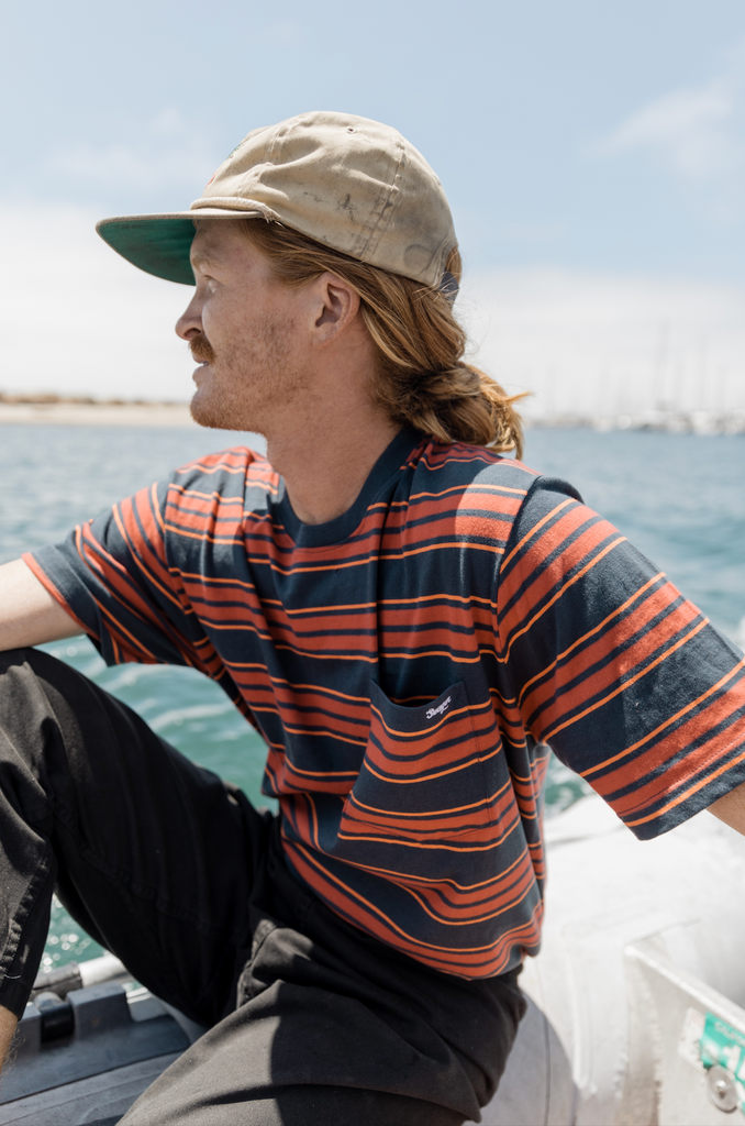 Canyon Stripe Crew Navy/Red