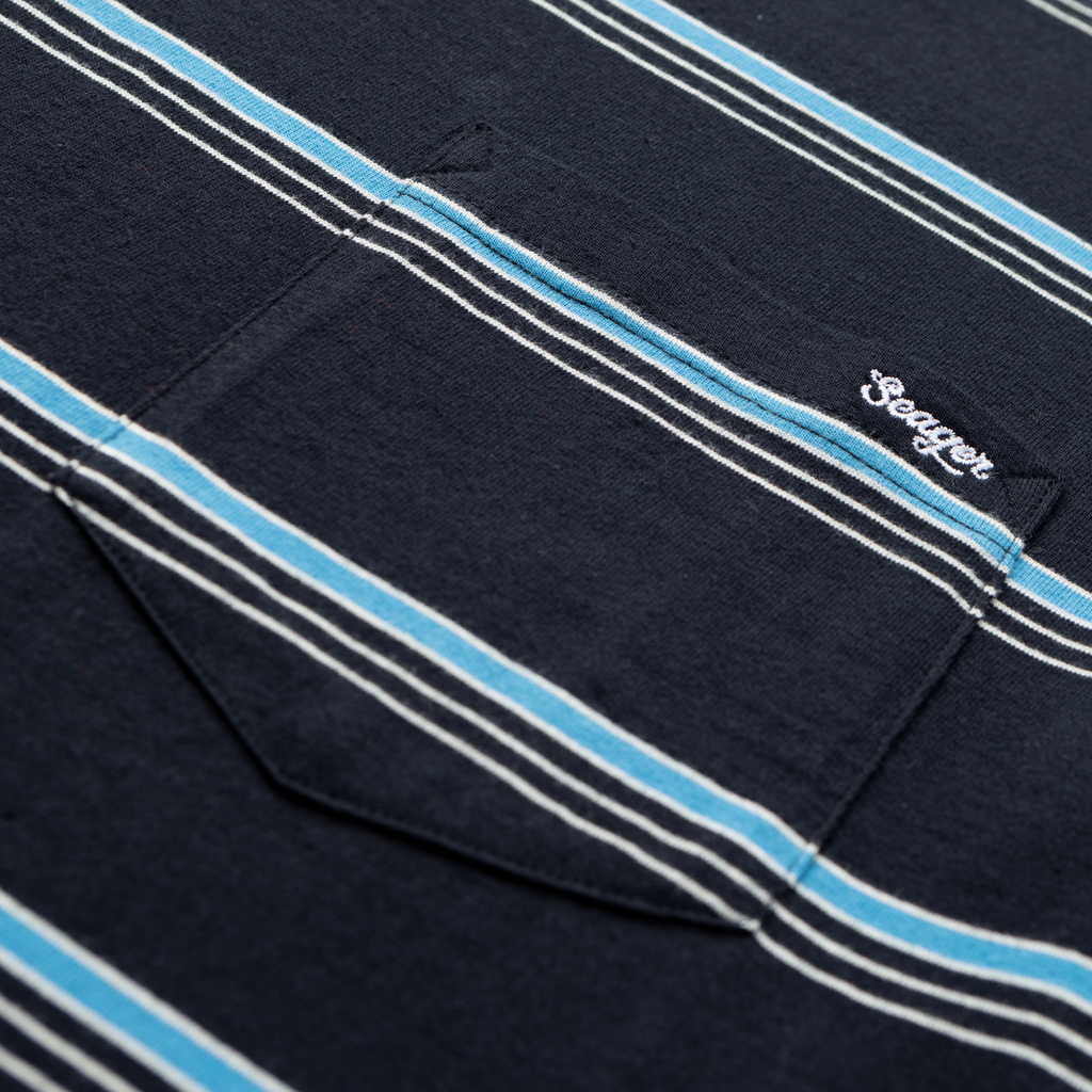 Canyon Stripe Crew Black/Turquoise
