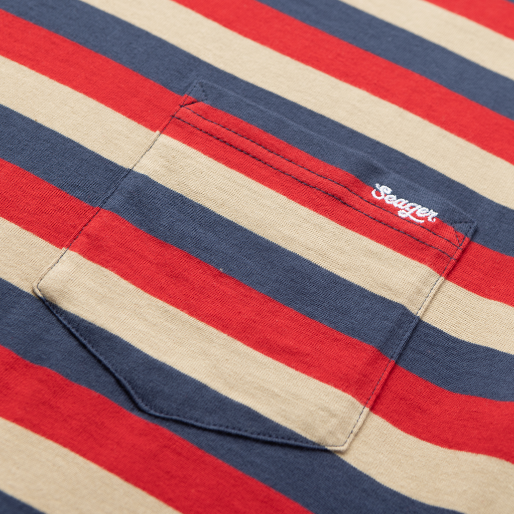 Canyon Stripe Crew Red/Blue