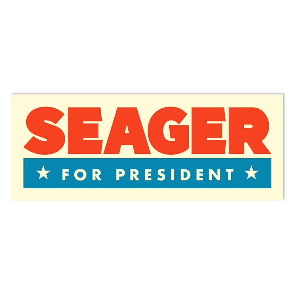 Seager For President Bumper Sticker